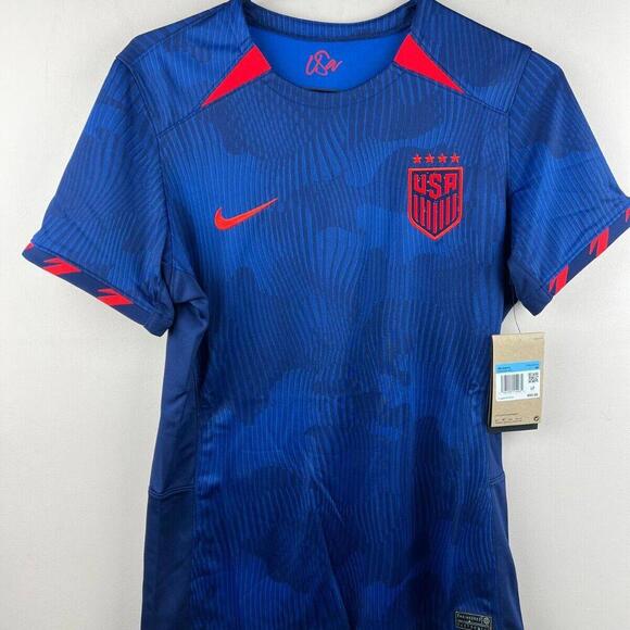 NWT Nike Womens M Nike USWNT (4-Star) Dri-FIT Soccer Jersey Loyal Blue - Picture 1 of 9
